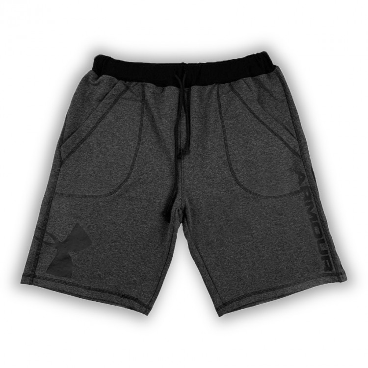 Шорты Under Armour RIVAL LOGO SWEATSHORT gray/black