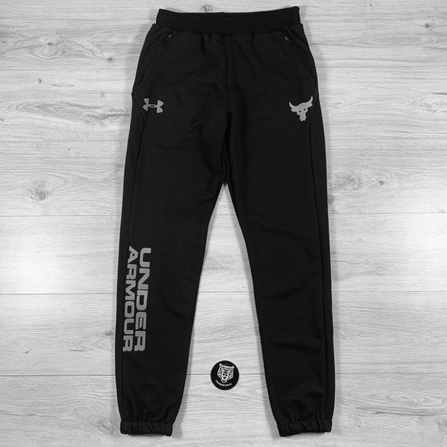 Штаны Under Armour Pants Project Rock Triple Cotton black/gray