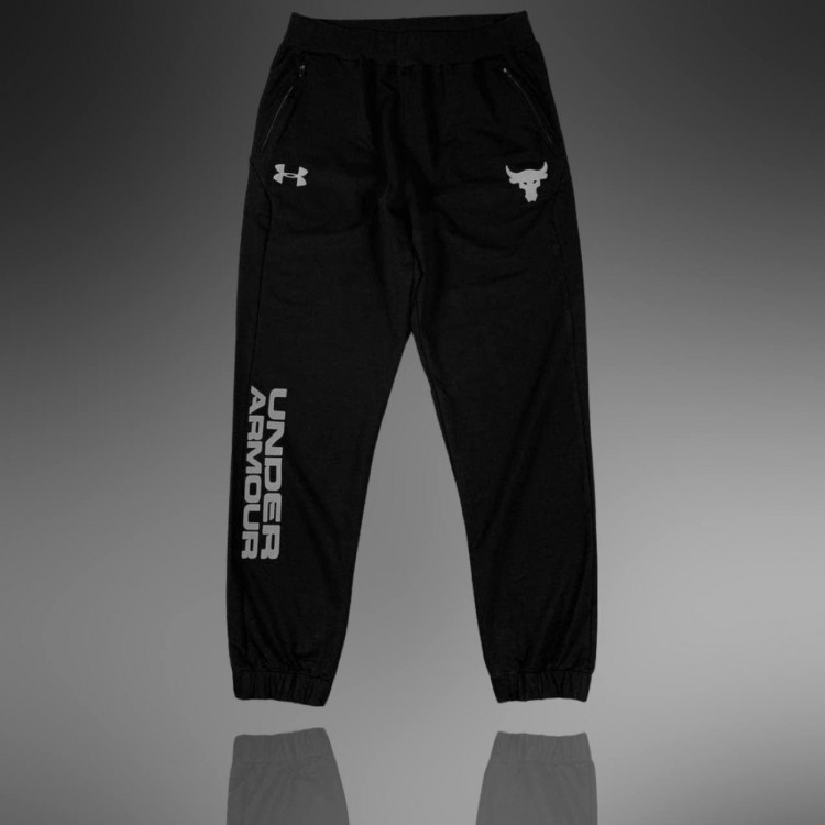Спортивные штаны UA PROJECT ROCK TERRY SS HOOD black/gray
