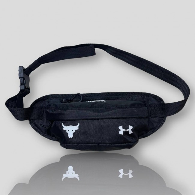Бананка, поясна сумка Under Armour Project Rock black/white
