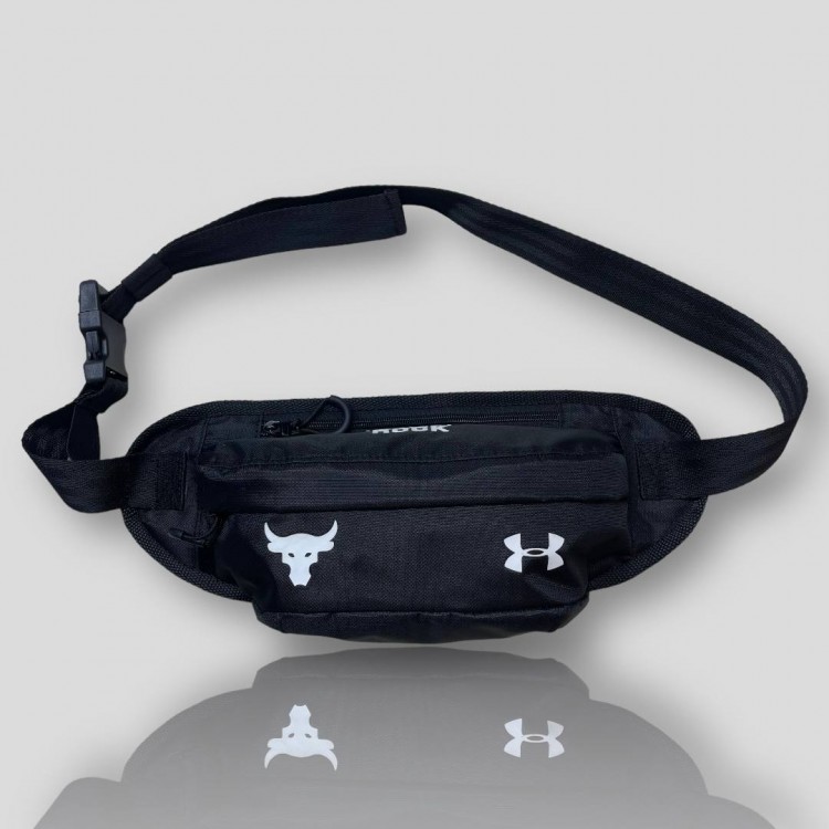 Бананка, поясна сумка Under Armour Project Rock black/white Бананка, поясна сумка Under Armour Project Rock black/white