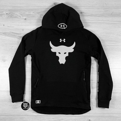 Худи UA Hoodie Project Rock Triple Cotton black/gray Худи UA Hoodie Project Rock Triple Cotton black/gray