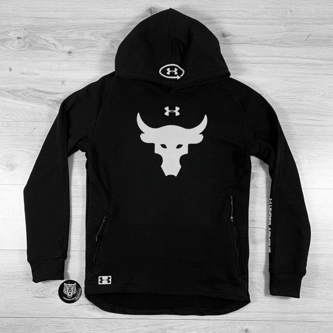 Худи Under Armour Hoodie Project Rock Triple Cotton black/gray