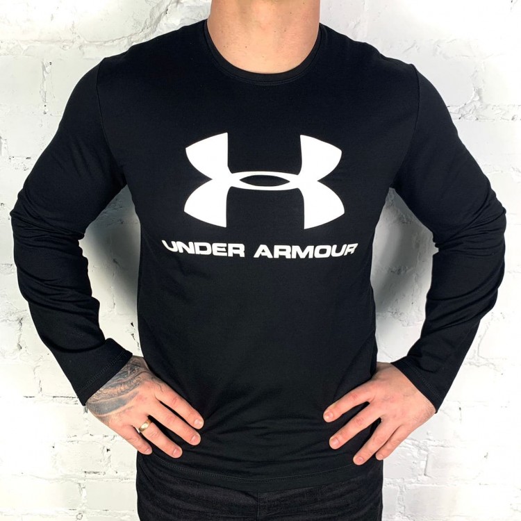 Лонгслив Under Armour Sportstyle Logo SS black/white