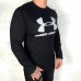 Лонгслив Under Armour Stripe Logo black/white