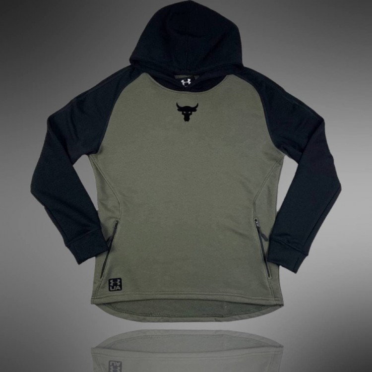 Мужское худи UA Project Rock CC khaki Мужское худи UA Project Rock CC khaki