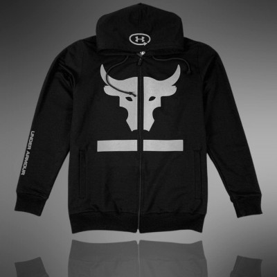 Олимпийка Under Armour PROJECT ROCK TERRY SS HOOD black/gray Олимпийка Under Armour PROJECT ROCK TERRY SS HOOD black/gray