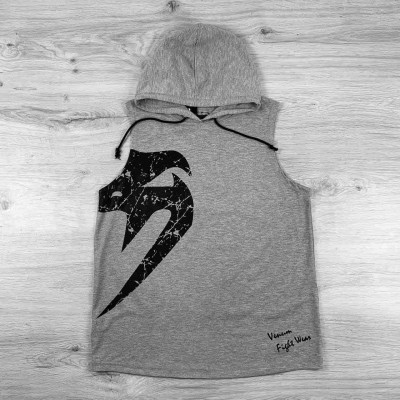 Безрукавка Venum Giant hooded silver