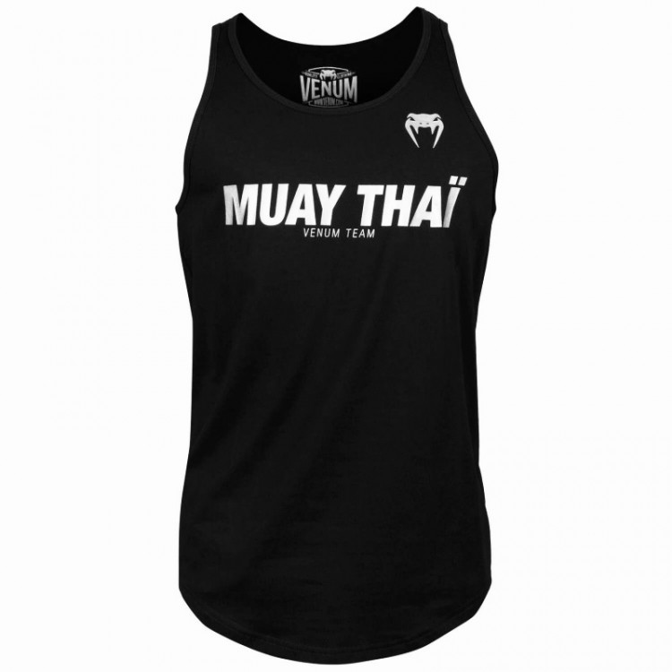 Майка Venum Muay Thai VT Tank Top Black/Silver Майка Venum Muay Thai VT Tank Top Black/Silver