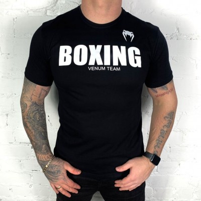 Футболка Venum Boxing VT T-shirt Black/white Футболка Venum Boxing VT T-shirt Black/white
