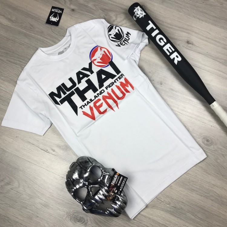 футболка VENUM MUAY THAI Fighter white