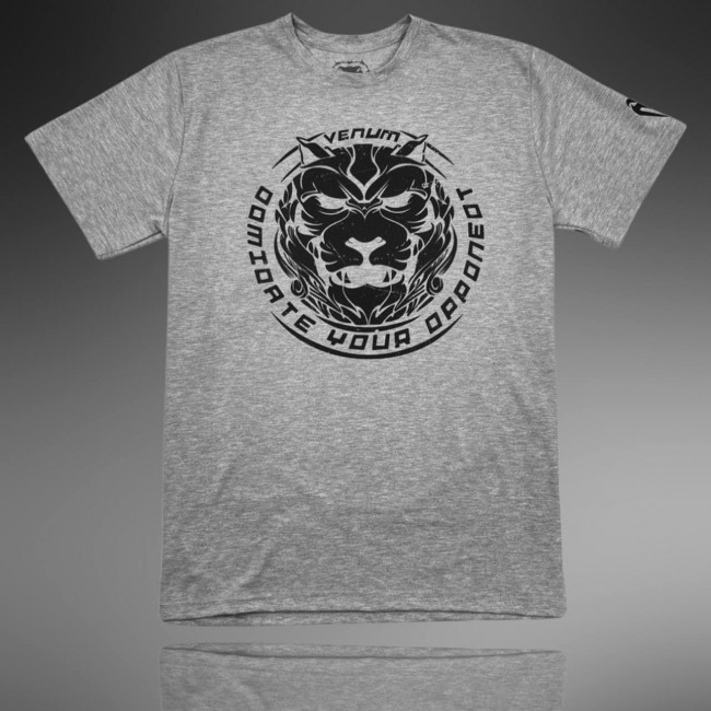 Мужская футболка Venum Lion silver/black