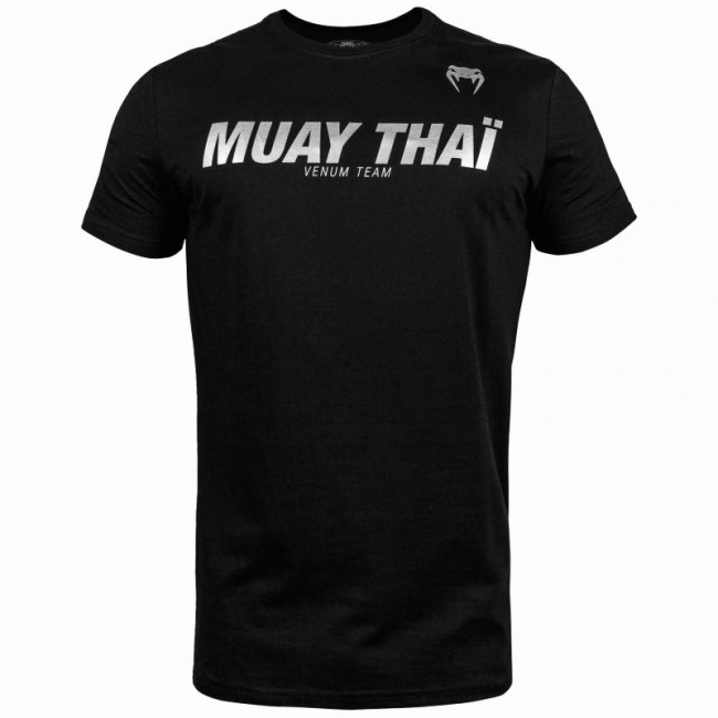 Футболка Venum Muay Thai VT T-shirt Black/Silver