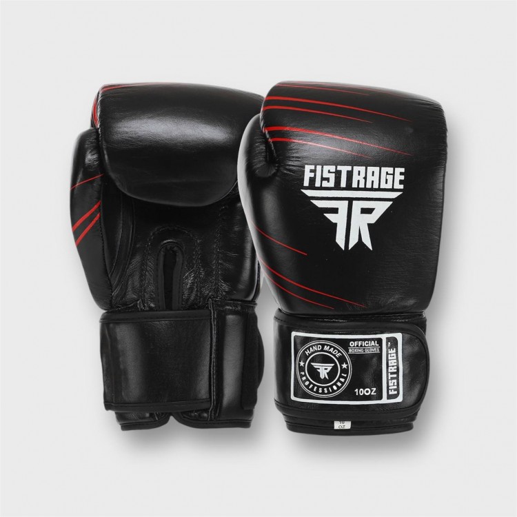 Боксерські рукавиці шкіряні ZELART FISTRAGE black