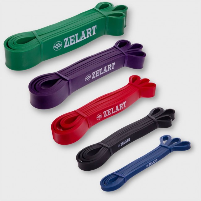 Комплект 5в1 Гума петля для підтягувань та тренувань Zelart POWER BANDS 